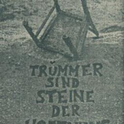 Cover for Trümmer sind Steine der Hoffnung