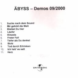 Cover for Demos 09/2000