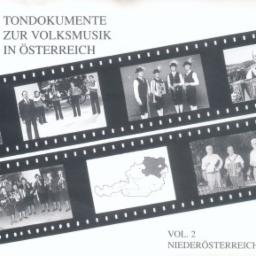 Cover for Tondokumente zur Volksmusik in Österreich Vol. 2 Niederösterreich