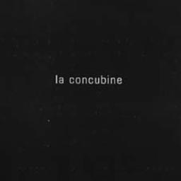 Cover for La Concubine